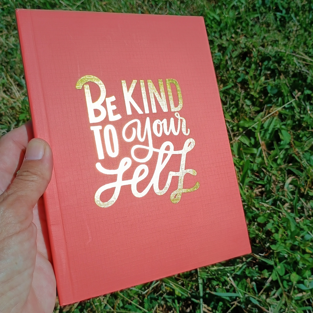 PRETTY 100 page journal / notebook / diary w inspirational quote, back-to-school
